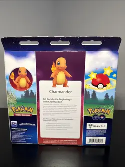 Pokemon TCG: GO Pin Collection Set of 3 Charmander Squirtle Bulbasaur New Sealed - Image 3