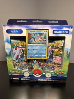 Pokemon TCG: GO Pin Collection Set of 3 Charmander Squirtle Bulbasaur New Sealed - Image 4