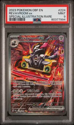 2023 POKEMON OBF EN-OBSIDIAN FLAMES SPECIAL ILLUSTRATION RARE REVAVROOM EX PSA 9 - Image 1