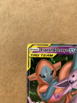 Pokemon TCG Espeon & Deoxys Tag Team GX Unified Minds 72/236 Holo Ultra Rare LP - Image 5