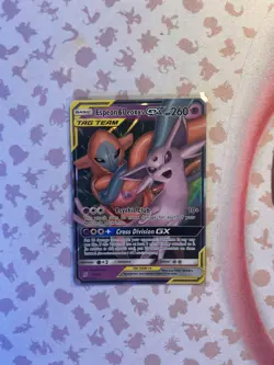 Pokemon TCG Espeon & Deoxys Tag Team GX Unified Minds 72/236 Holo Ultra Rare - Image 3