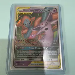 Pokemon TCG Espeon & Deoxys Tag Team GX Unified Minds 72/236 Holo Ultra Rare - Image 3
