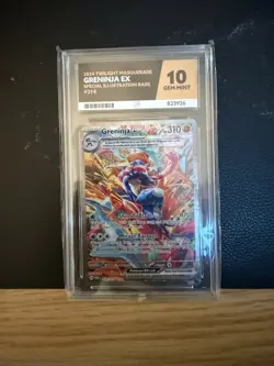 Pokemon Card Greninja EX Sir Twilight Masquerade 214/167 ACE 10 (Perf Subs!) - Image 1