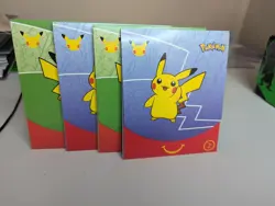 Lot Of 4 Pokemon McDonalds 25th Anniversary Special Promo Sealed Card Pack - Image 1