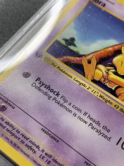 Pokemon Card 1st Edition Abra PSA 8 NM-Mint, Base Set 43/102, WOTC 1999 (1) - Image 3