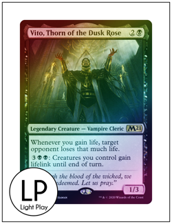 Vito, Thorn of the Dusk Rose, Foil, Magic MTG LP Light Play - Image 1