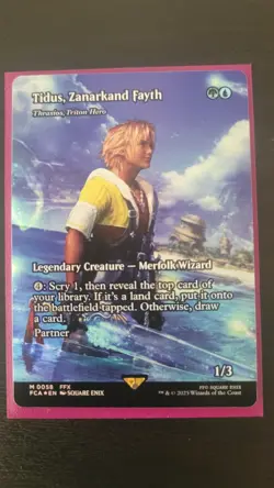 Tidus, Zanarkand Fayth (Thrasios, Triton Hero) - Borderless Foil - Image 1
