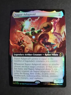 Super-Adaptoid (Extended Art Foil) Rare MTG Marvel Super Heroes - Image 1