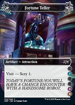 MTG Unfinity Attraction C Fortune Teller 2-5-6 #212c PLAYSET 4x x4 - Image 1