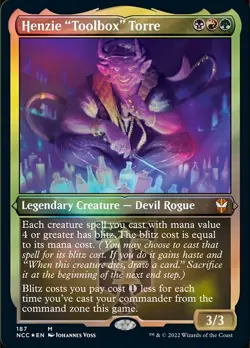 MTG Commander Streets of New Capenna *FOIL* *THICK* M Henzie Toolbox Torre #187 - Image 1