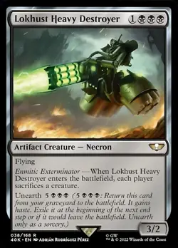 MTG Warhammer 40K R Lokhust Heavy Destroyer #038 - Image 1