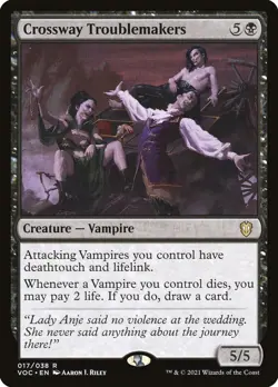 MTG Commander Crimson Vow R Crossway Troublemakers #017 - Image 1