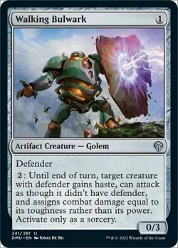 MTG Dominaria United *FOIL* U Walking Bulwark #241 - Image 1