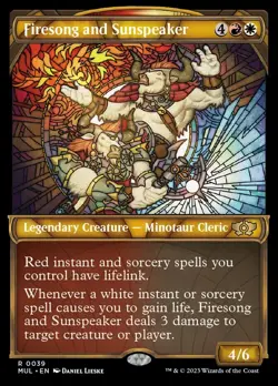 MTG MOM Multiverse Legends *FOIL* R Firesong and Sunspeaker #0039 - Image 1