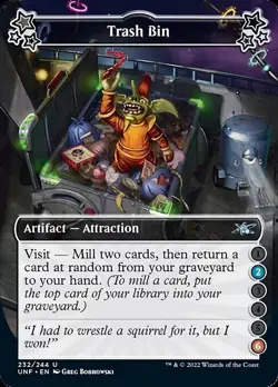 MTG Unfinity Attraction U Trash Bin 2-6 #232a PLAYSET 4x x4 - Image 1