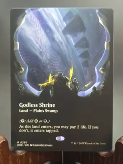 Godless Shrine (Borderless) Edge of Eternities MTG Regular Near Mint - Image 1