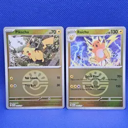 Pokemon TCG Ascended Heroes Pikachu & Raichu 055/217 055/217 Reverse Holo's - Image 1