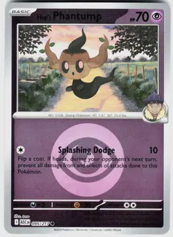 HOP'S PHANTUMP (ENERGY SYMBOL PATTERN) 095/217 NM REVERSE HOLO ASCENDED HEROES - Image 1