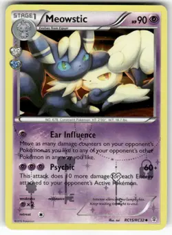 Meowstic RC15/RC32 Uncommon Generations Pokemon Near Mint holo - Image 1