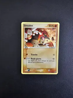 Carte Pokemon Groudon 5/106 HOLO Ex Emeraude Bloc Ex FR NM - Image 1