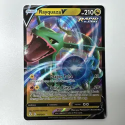 Pokemon TCG - Rayquaza V 110/203 SWSH07: Evolving Skies Holo NM/M - Image 1