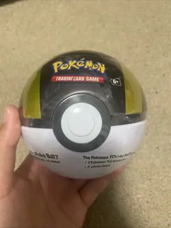 Pokemon TCG Poke Ball Tin Kit with 3 Booster Packs & 2 Sticker Sheets - Image 1