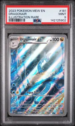 2023 POKEMON MEW EN-151 ILLUSTRATION RARE #181 DRAGONAIR PSA 9 - Image 1