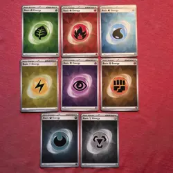 Pokemon: 8 Holo Energy Lot SVE EN - NM - Image 1