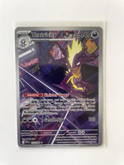 Toxtricity 103/094 Illustration Rare Phantasmal Flames Pokemon Holo Near Mint - Image 1