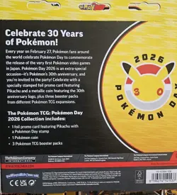 Pokemon TCG Pokemon Day 2026 Collection 30th Anniversary Lot Of 10 - Image 5