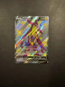 Toxtricity V SV112/SV122 Shiny Holo Rare Shining Fates Pokemon TCG - Image 1