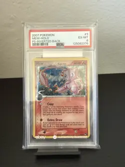 Mew POP Series 5 2007 Delta Species Inverted Back PSA 6 - Image 3