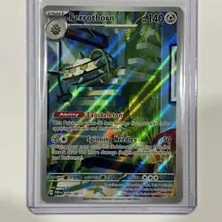 Ferrothorn 209/182 Illustration Rare Full Art - Pokemon SV04 Paradox Rift NM - Image 1