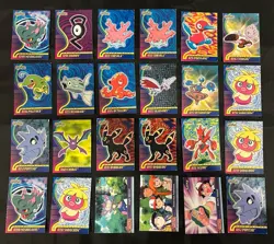 2001 Pokemon Topps Johto League Champions Non Foil Lot - HP/DMG (24 Total) - Image 1