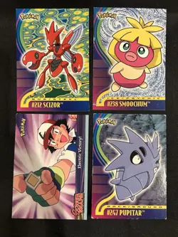 2001 Pokemon Topps Johto League Champions Non Foil Lot - HP/DMG (24 Total) - Image 2