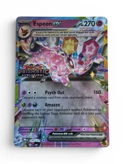 Espeon ex 034/131 - Pokemon TCG SV Prismatic Evolutions Stamped Promo SEALED - Image 1