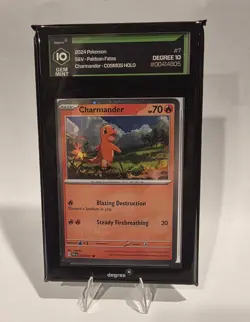Pokemon TCG - Charmander - Paldean Fates 007/091 - Cosmos Holo Degree 10 GEMMINT - Image 1