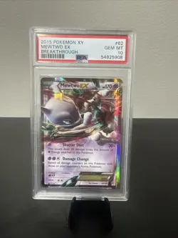 2015 Pokemon XY Breakthrough #62 Mewtwo EX PSA 10 Gem Mint - Image 1