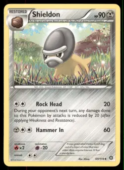 Pokemon TCG Shieldon 69/114 Regular 2 - Image 1