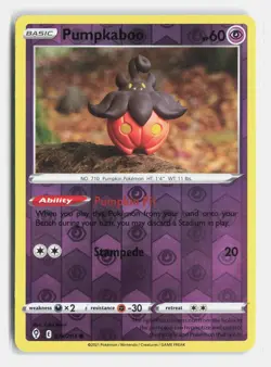 Pumpkaboo 076/203 Common Evolving Skies Reverse Holo Near Mint - Image 1