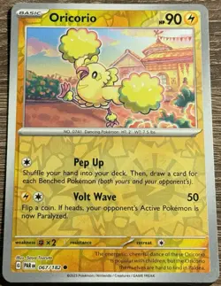 Oricorio 067/182 Reverse Holo Common Paradox Rift Pokemon - NM/M (L) - Image 1