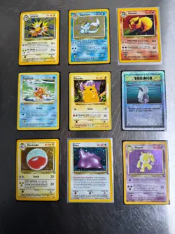 Lot Of 9 Vintage Pokemon Cards / Holo / Rare / Shadowless/ 1st Edition - Image 1
