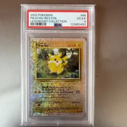 Pokemon Pikachu Reverse Holo Card 86/110 Legendary Collection PSA 4 VG-EX 2002 - Image 1