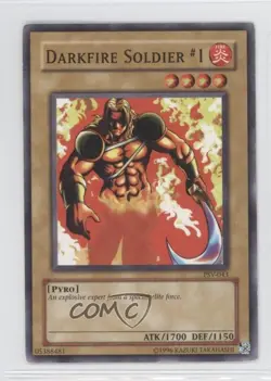 Darkfire Soldier #1 Unlimited YuGiOh Pharaoh's Servant #PSV-043 2002 READ - Image 1