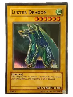 YUGIOH Luster Dragon LOD-050 Super Rare MP - Image 1