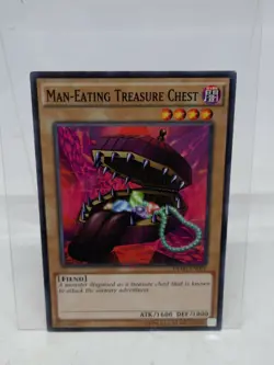 Man-Eating Treasure Chest NM Starter Deck Yugi Yugioh Card - Image 1