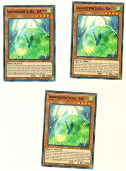 Set Of 3 Adamancipator Crystal Raptite Tin Of Ancient Battle 2021 Yugioh - Image 1