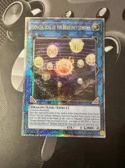Yugioh Hieratic Seal of the Heavenly Spheres RA02-EN039 Quarter Century 1st NM - Image 1