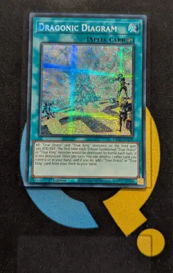MP25-EN139 Dragonic Diagram Prismatic Secret Rare 1st Edition YuGiOh Card - Image 1
