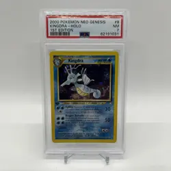 KINGDRA 8/111 1st Edition Neo Genesis Holo Rare 2000 Pokemon Card PSA 7 - Image 1